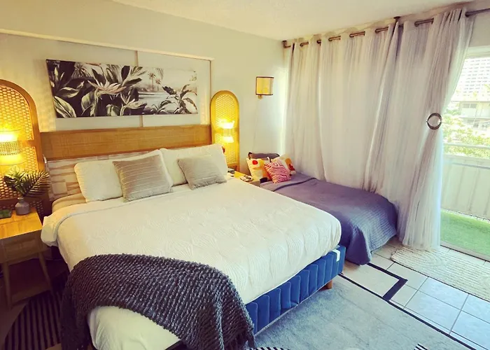 Seashore Waikiki Studio 1 Block From A Beach No Resort Fees